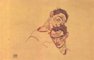 Double Self-Portrait by Egon Schiele